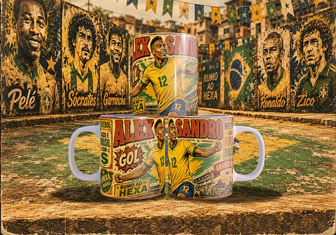 Arte Canecas Copa Quadrinhos Vintage