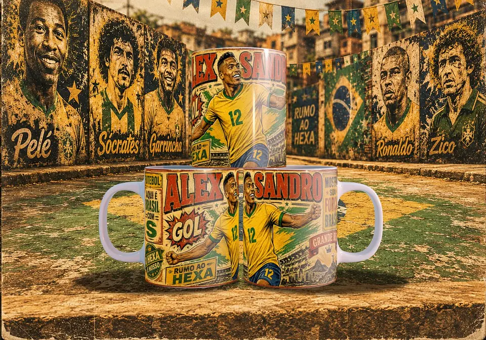 Arte Canecas Copa Quadrinhos Vintage 2