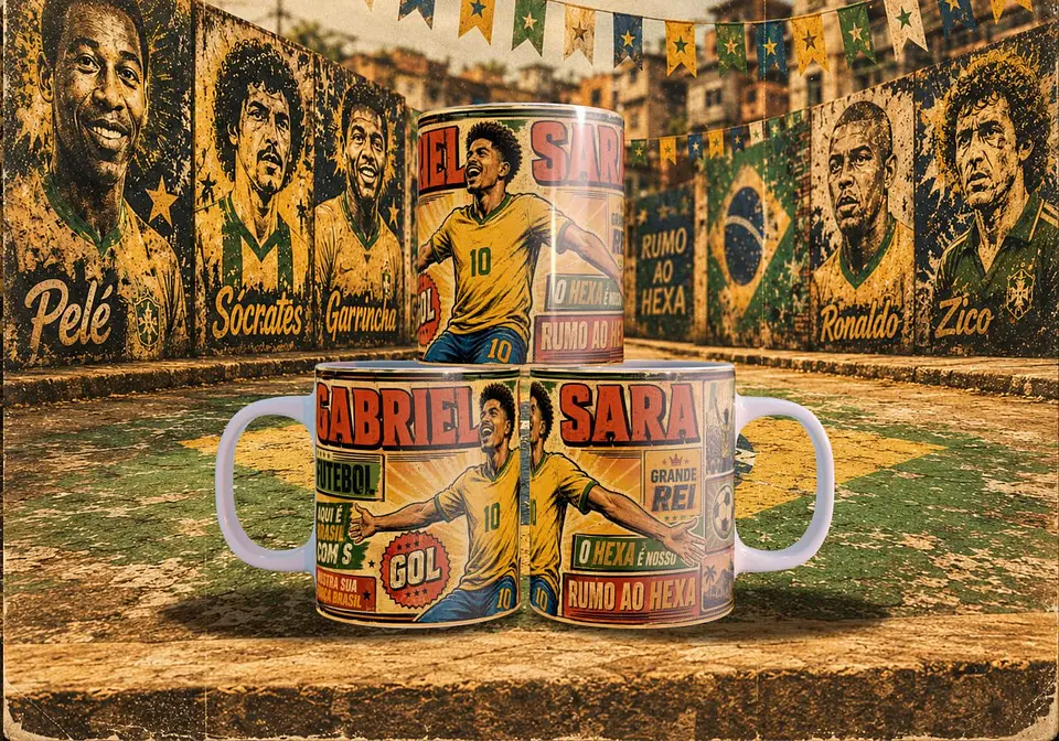 Arte Canecas Copa Quadrinhos Vintage 3