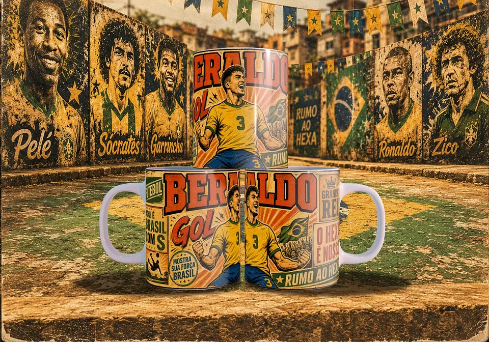 Arte Canecas Copa Quadrinhos Vintage 5