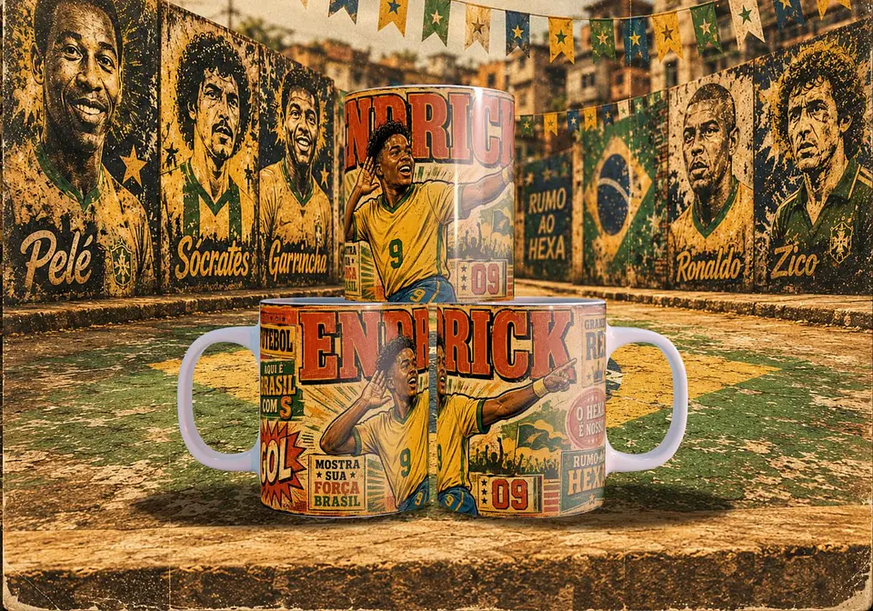 Arte Canecas Copa Quadrinhos Vintage 6
