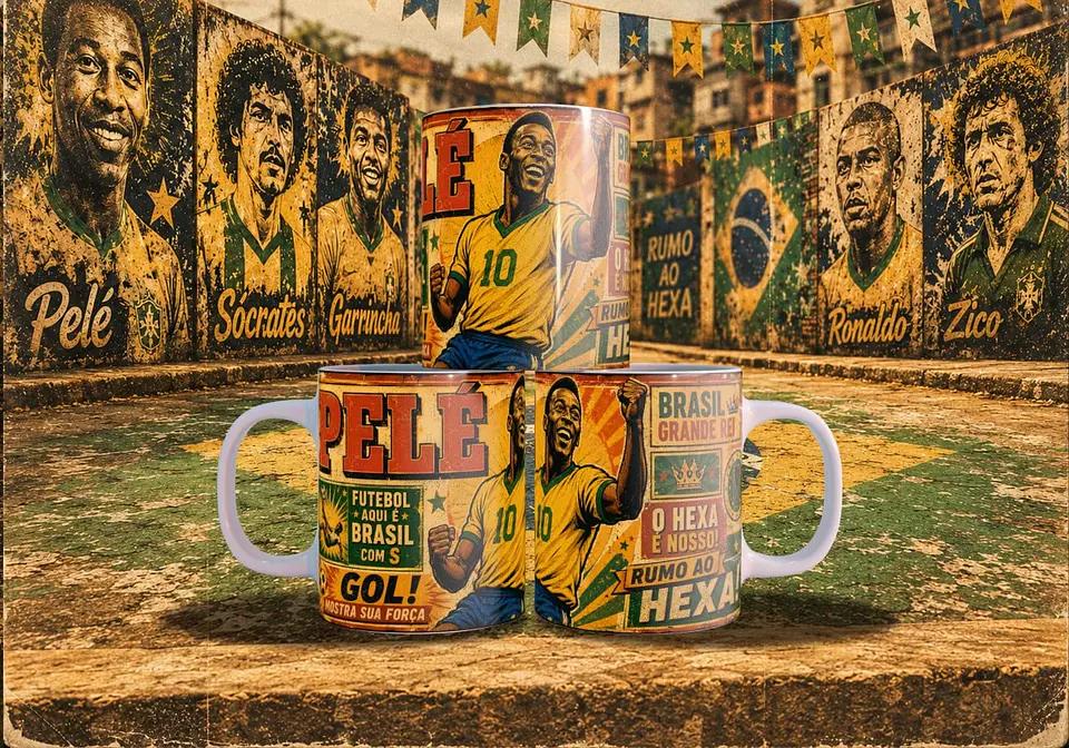 Arte Canecas Copa Quadrinhos Vintage 9