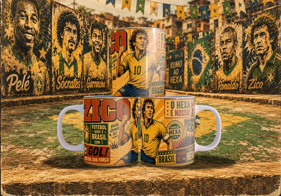 Arte Canecas Copa Quadrinhos Vintage 12