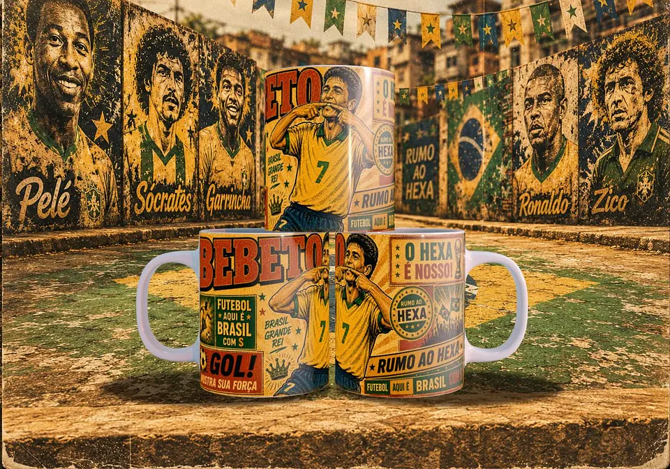 Arte Canecas Copa Quadrinhos Vintage 13