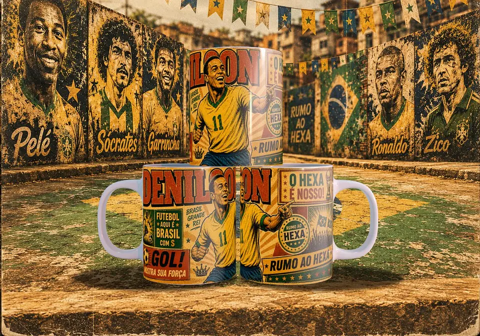 Arte Canecas Copa Quadrinhos Vintage 14