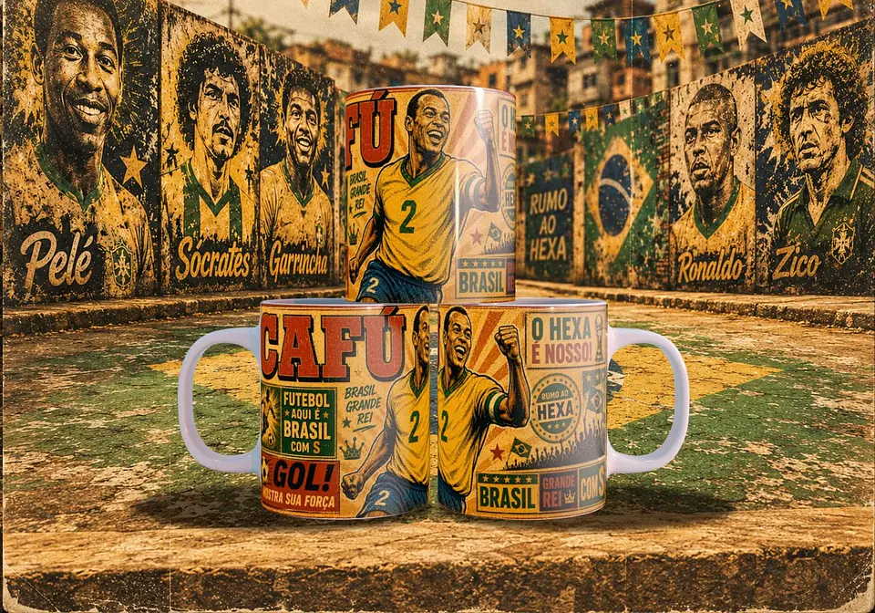 Arte Canecas Copa Quadrinhos Vintage 15