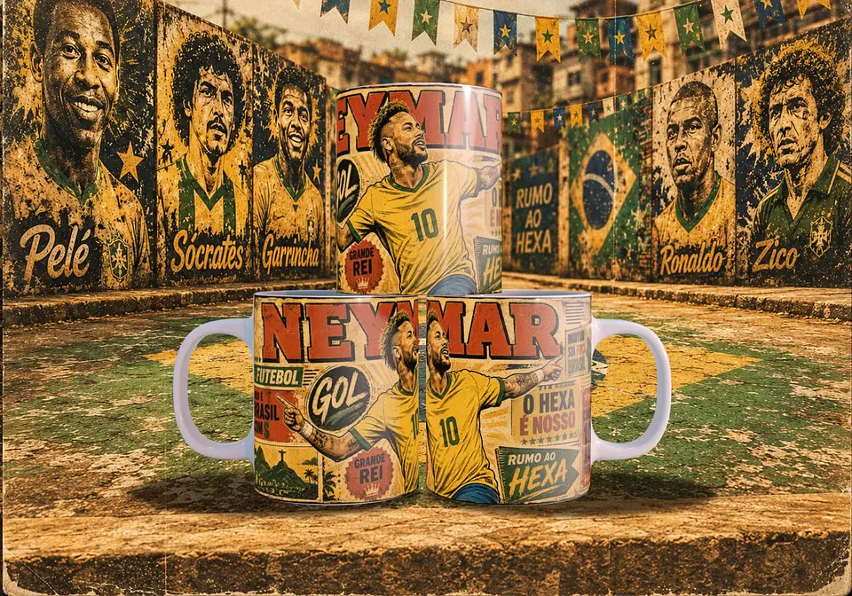 Arte Canecas Copa Quadrinhos Vintage 20
