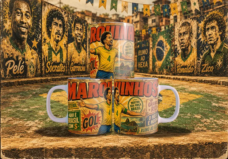 Arte Canecas Copa Quadrinhos Vintage 28