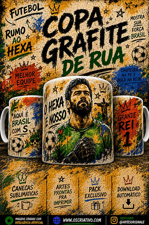 Arte Canecas Copa Grafite de Rua