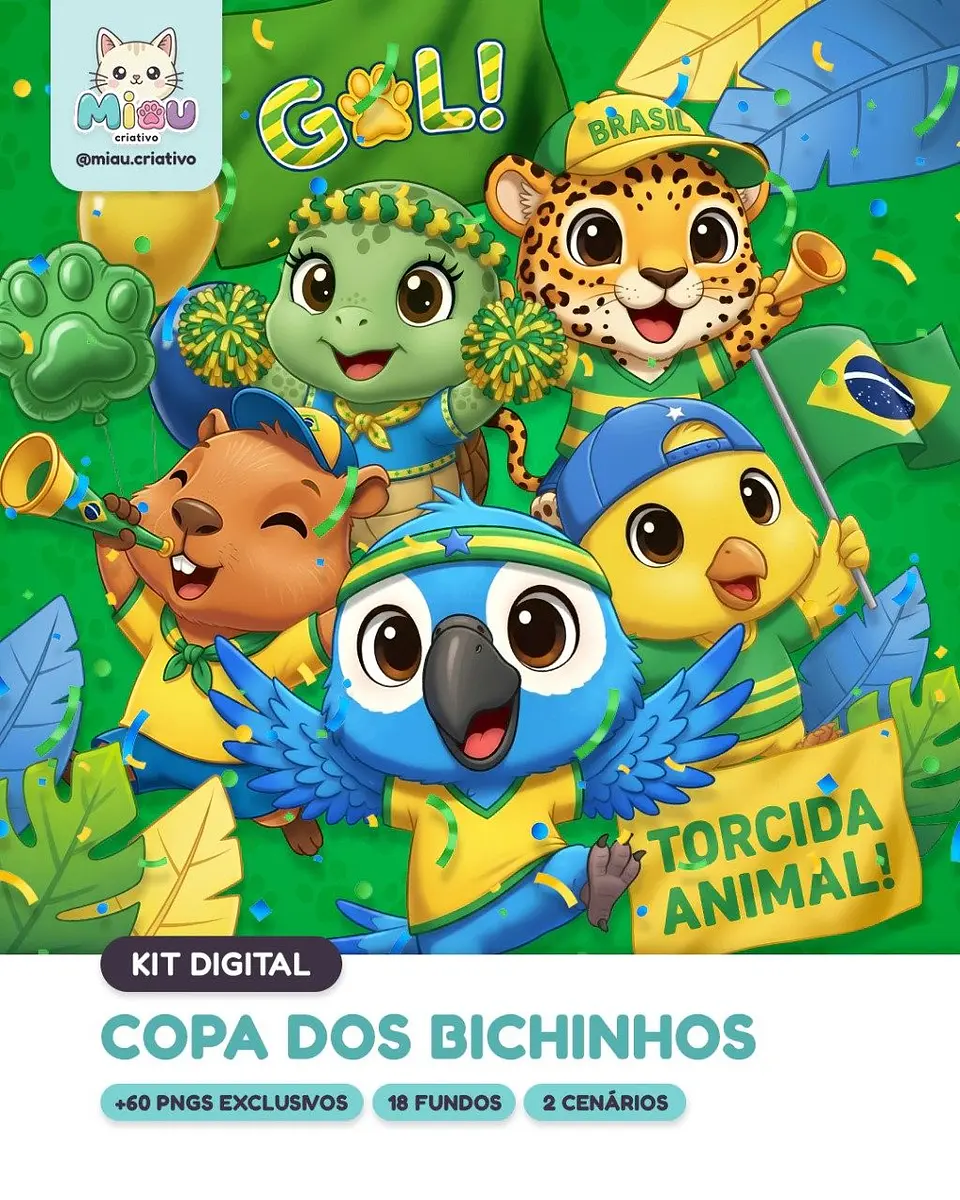 Arquivo Kit Digital Copa dos Bichinhos 1