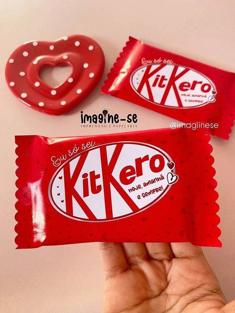 Arquivo de Corte Embalagem KitKat Dia dos Namorados