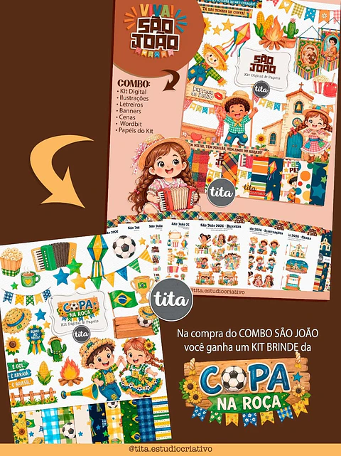 Arquivo Digital Combo Ilustrações São João 2026