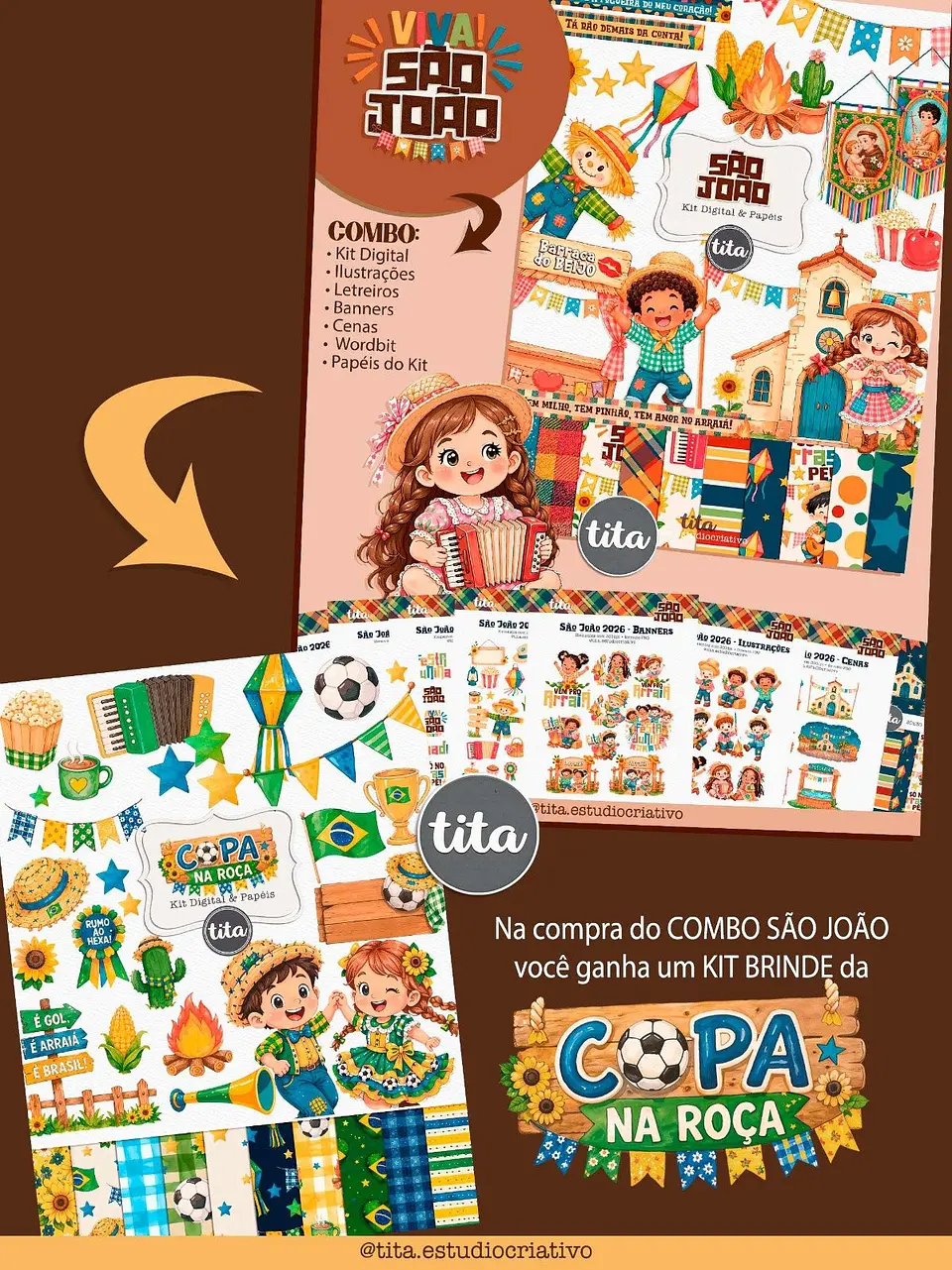 Arquivo Digital Combo Ilustrações São João 2026 1