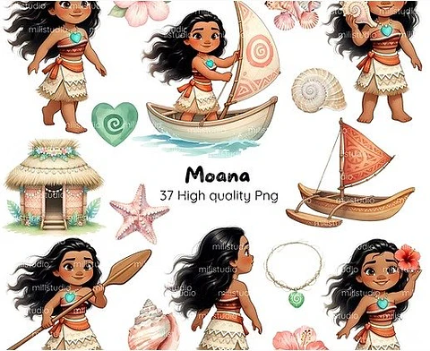 Arquivo Kit Digital Princesa Moana 2