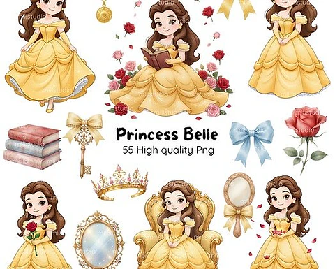 Arquivo Kit Digital Princesa Bella