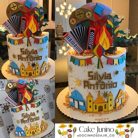 Topo de Bolo Arraiá Festa Junina Arquivo de Corte
