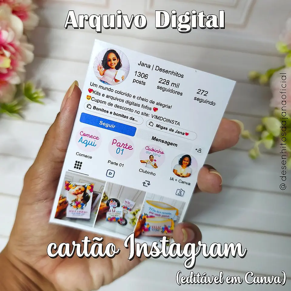 Cartão Instagram Arquivo Digital 1