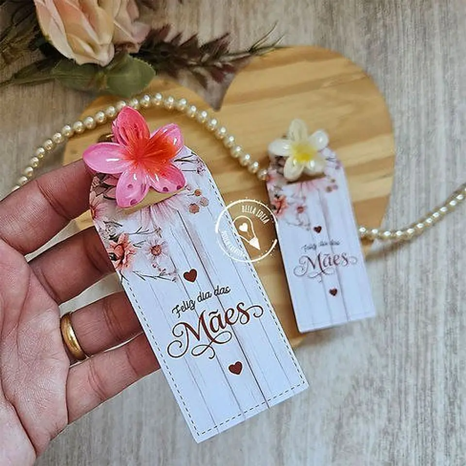 Cartão Presilha Arquivo Dia das Mães 1