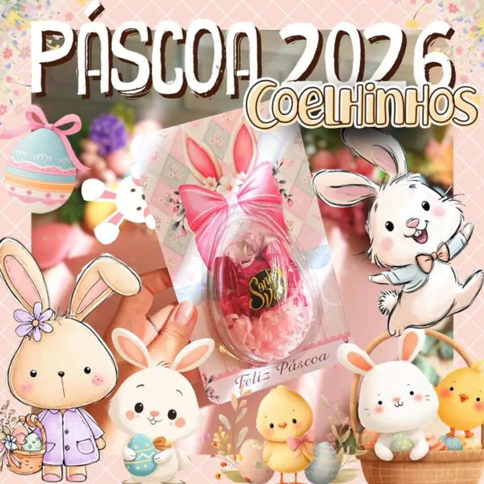 Arquivo Digital Kit Páscoa 2026 Coelhinhos 1