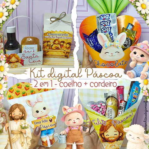 Arquivo Kit Digital Completo Coelho e Cristão
