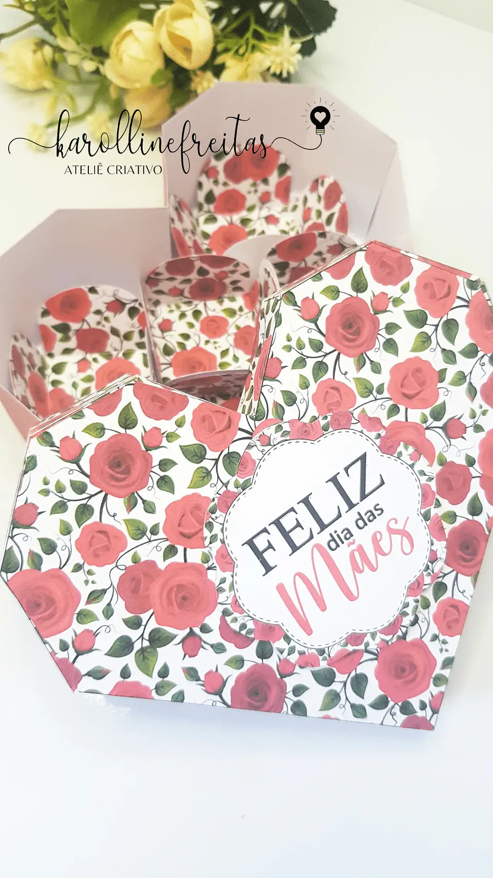 Caixas Floral Dia das Mães Arquivo Digital 2