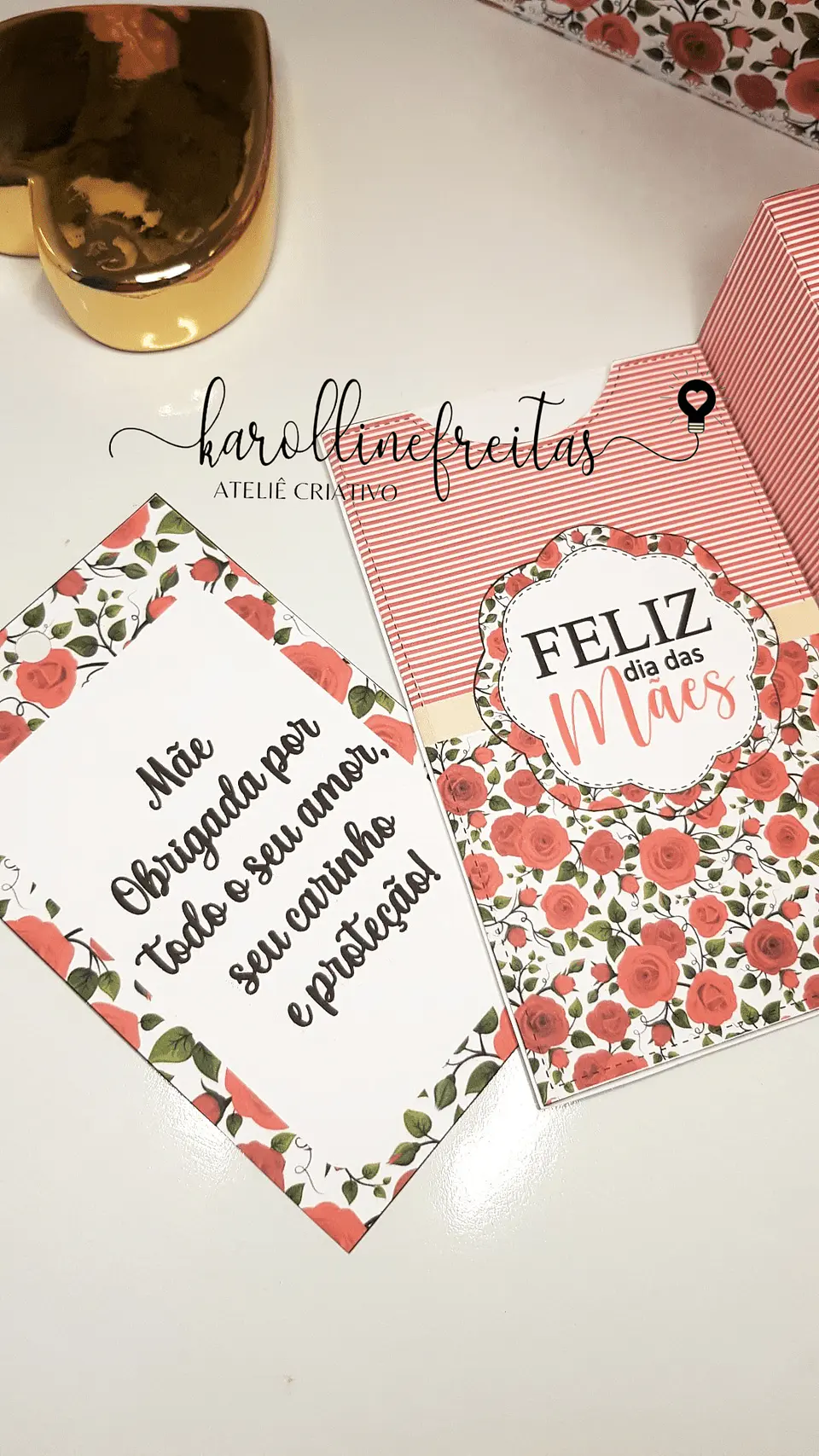 Bolsinha e Caixa Esmalte Lixa + Cartão Dia das Mães 3