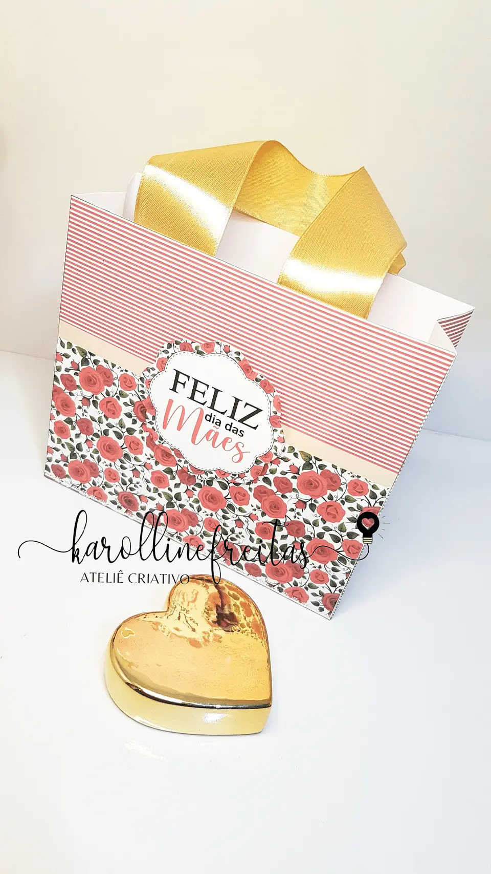 Bolsinha e Caixa Esmalte Lixa + Cartão Dia das Mães 4