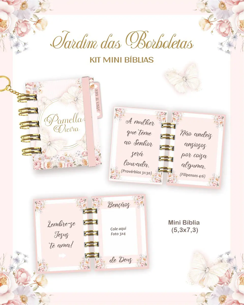 Arquivo Kit Mini Biblia - Jardim das Borboletas 1