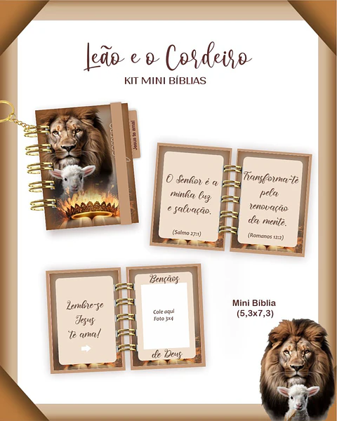 Arquivo Digital Mini Biblia Leão e o Cordeiro