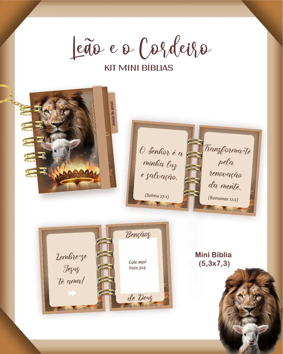Arquivo Digital Mini Biblia Leão e o Cordeiro 1
