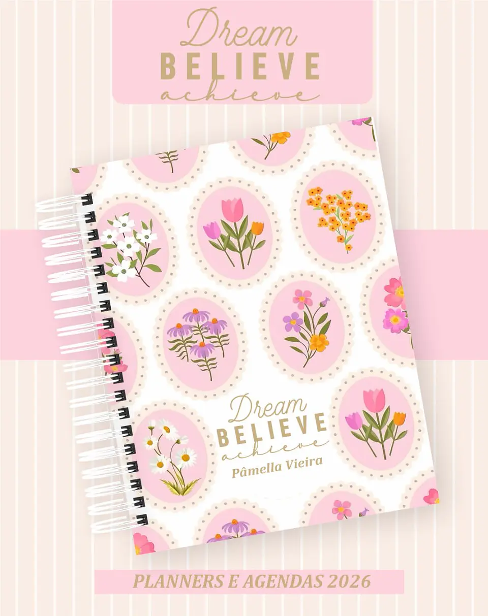 Arquivo Digital Planners e Agendas 2026 Dream Believe Achieve 1