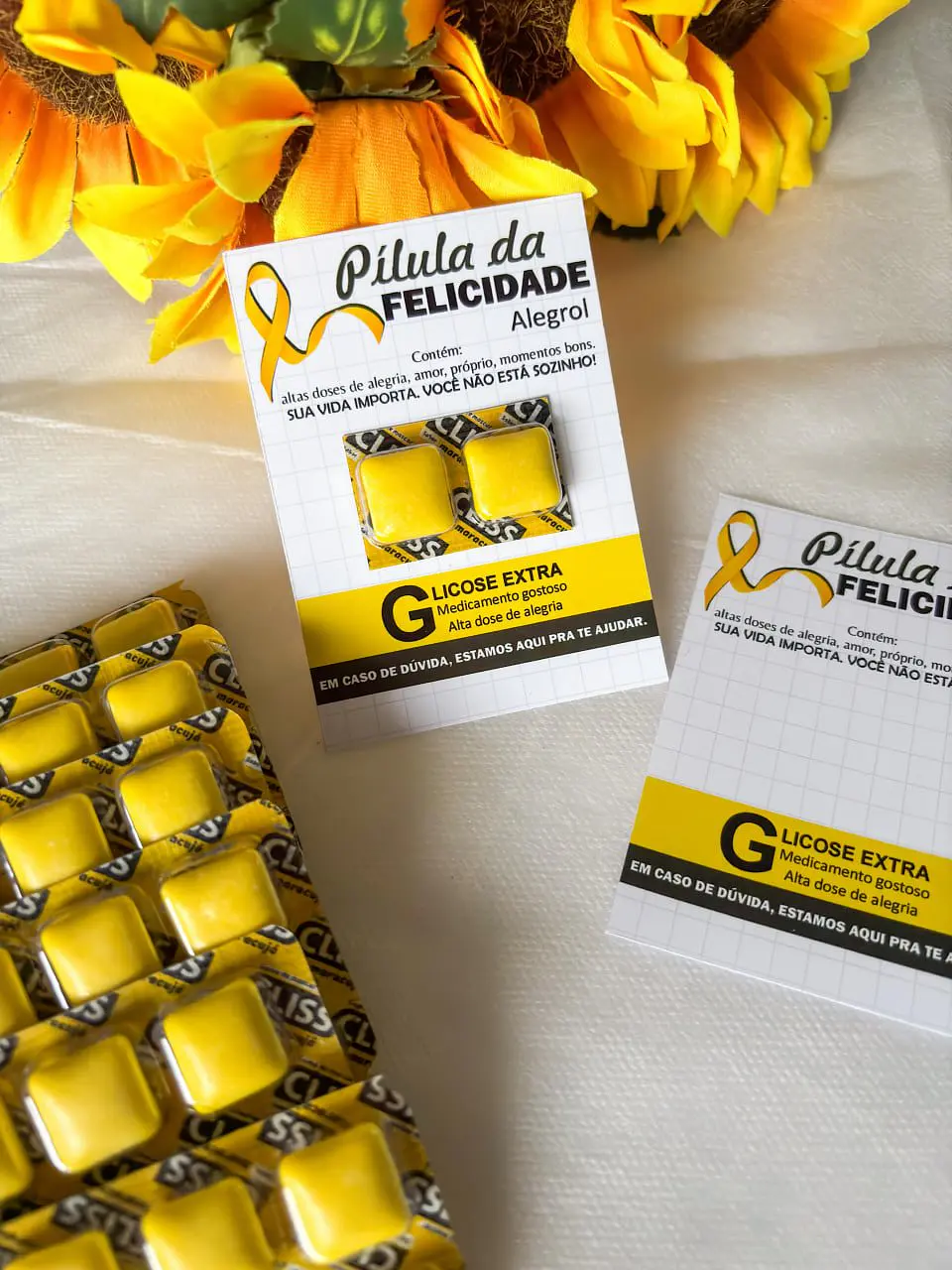 Arquivo de Corte Card Pilula da Felicidade Setembro Amarelo 3