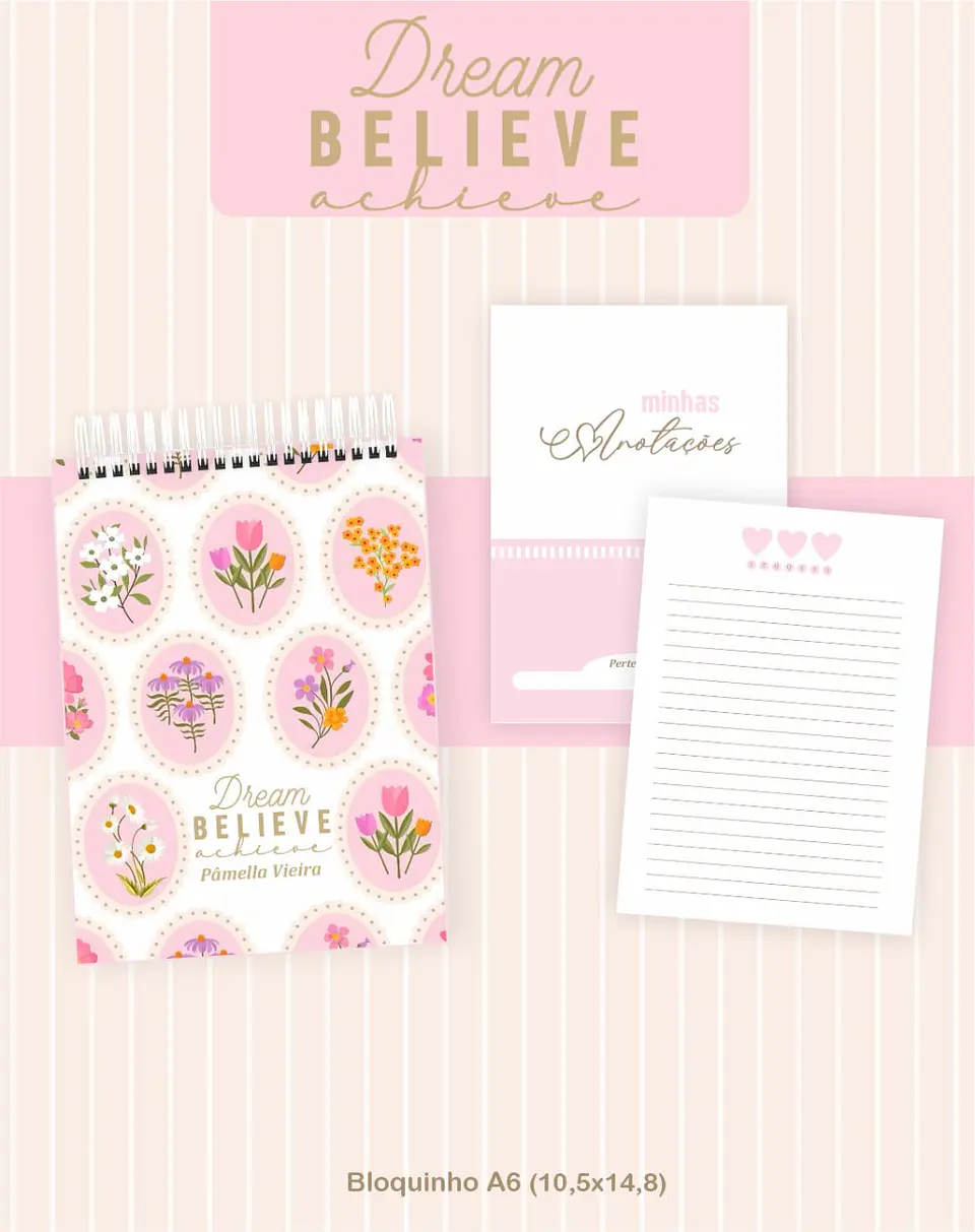 Arquivo Digital Planners e Agendas 2026 Dream Believe Achieve 6