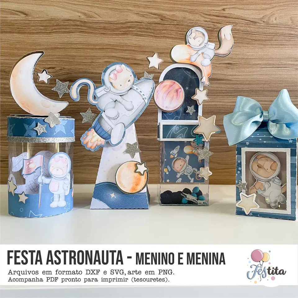 Arquivo de Corte Kit Festa Astronauta 1