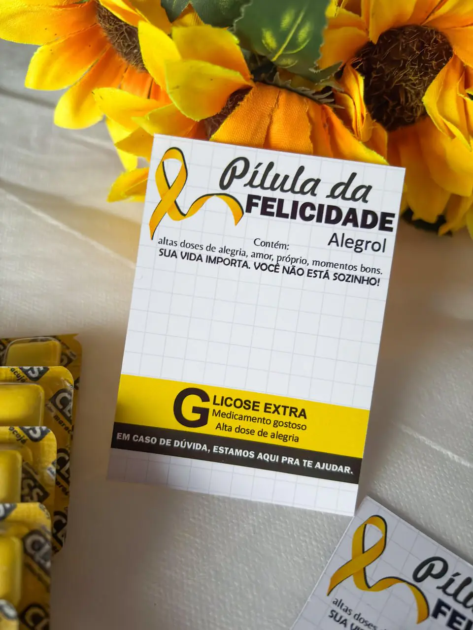 Arquivo de Corte Card Pilula da Felicidade Setembro Amarelo 6