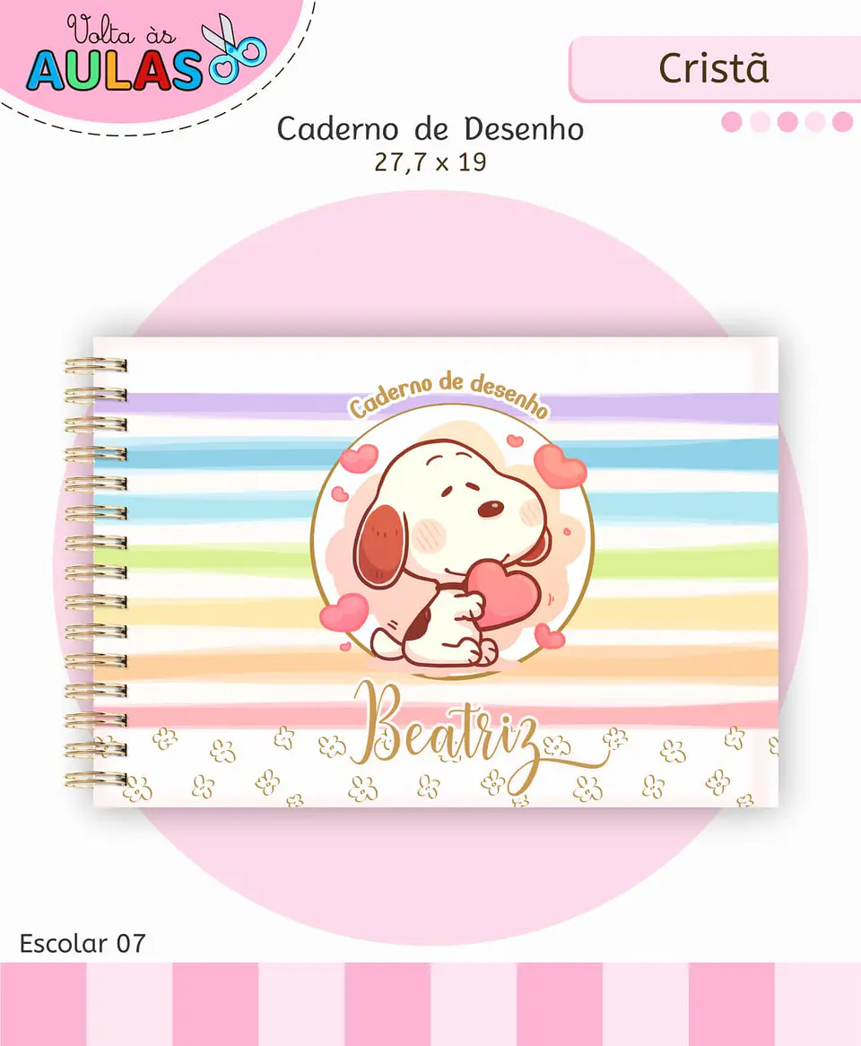 Arquivo Digital Pack Volta ás Aulas Escolar 2026 Snoopy 4