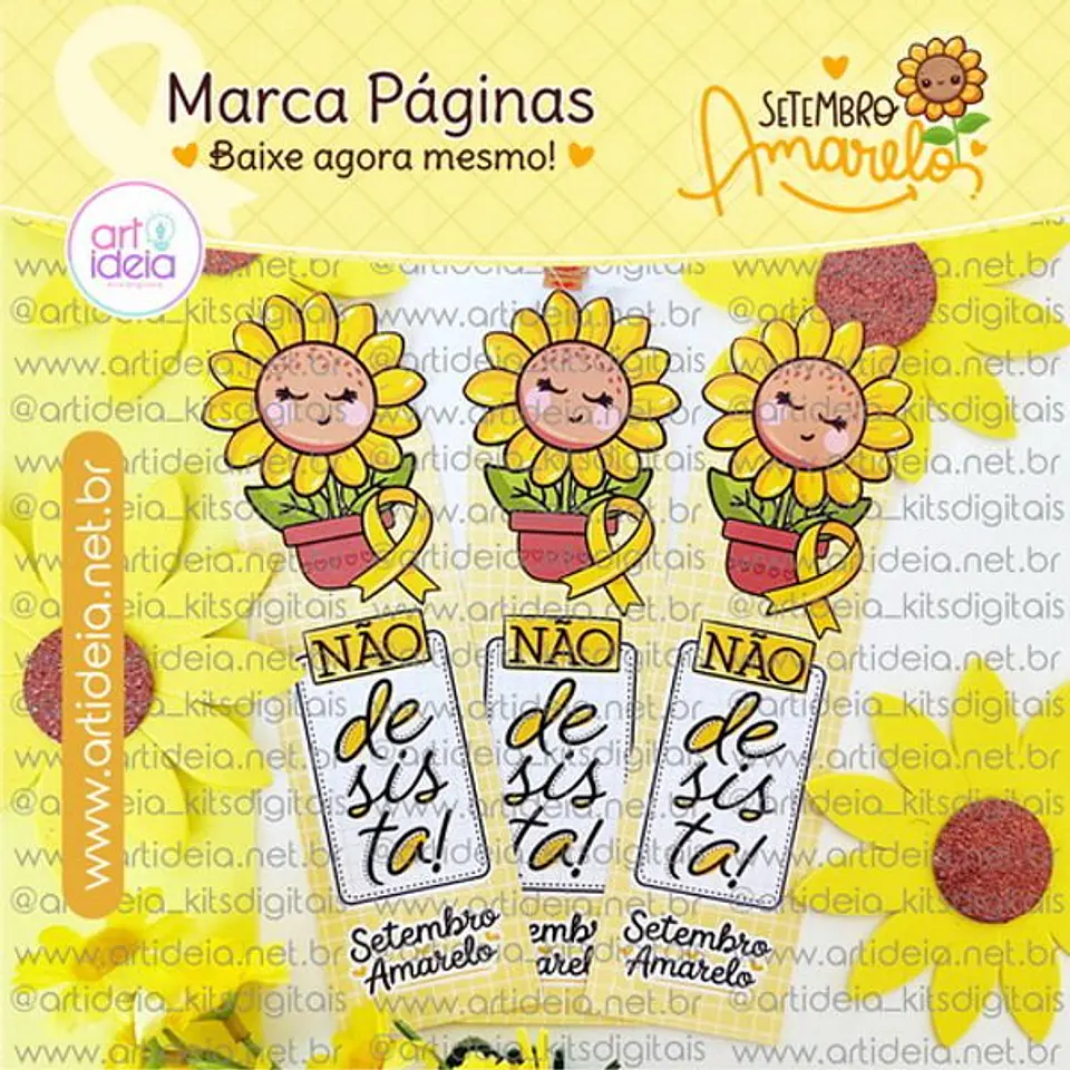 Arquivo de Corte Marca Pagina Setembro Amarelo 1