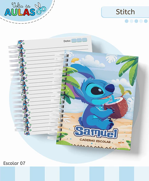 Arquivo Digital Pack Volta ás Aulas Escolar 2026 Stitch