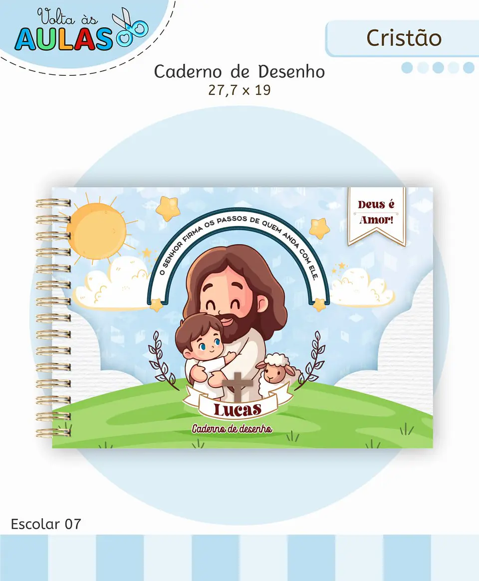 Arquivo Digital Pack Volta ás Aulas Escolar 2026 Cristão Menino 4