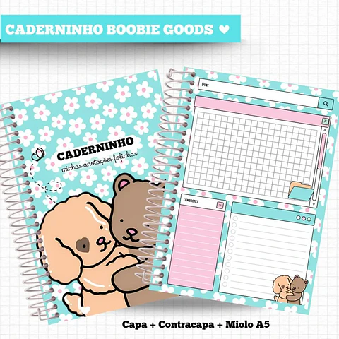 Arquivo Digital Caderninho A5 Bobbie Goods
