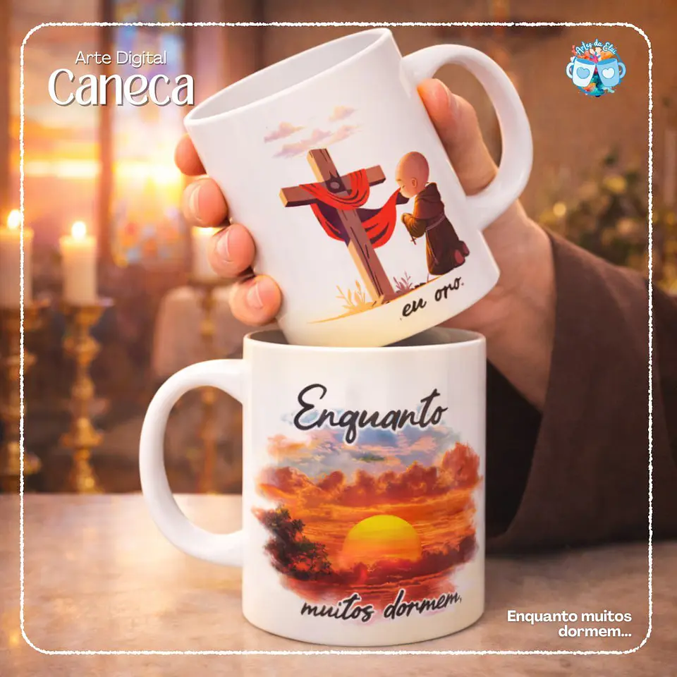 Arquivo Caneca Frei Gilson - Enquanto muitos dormem 1