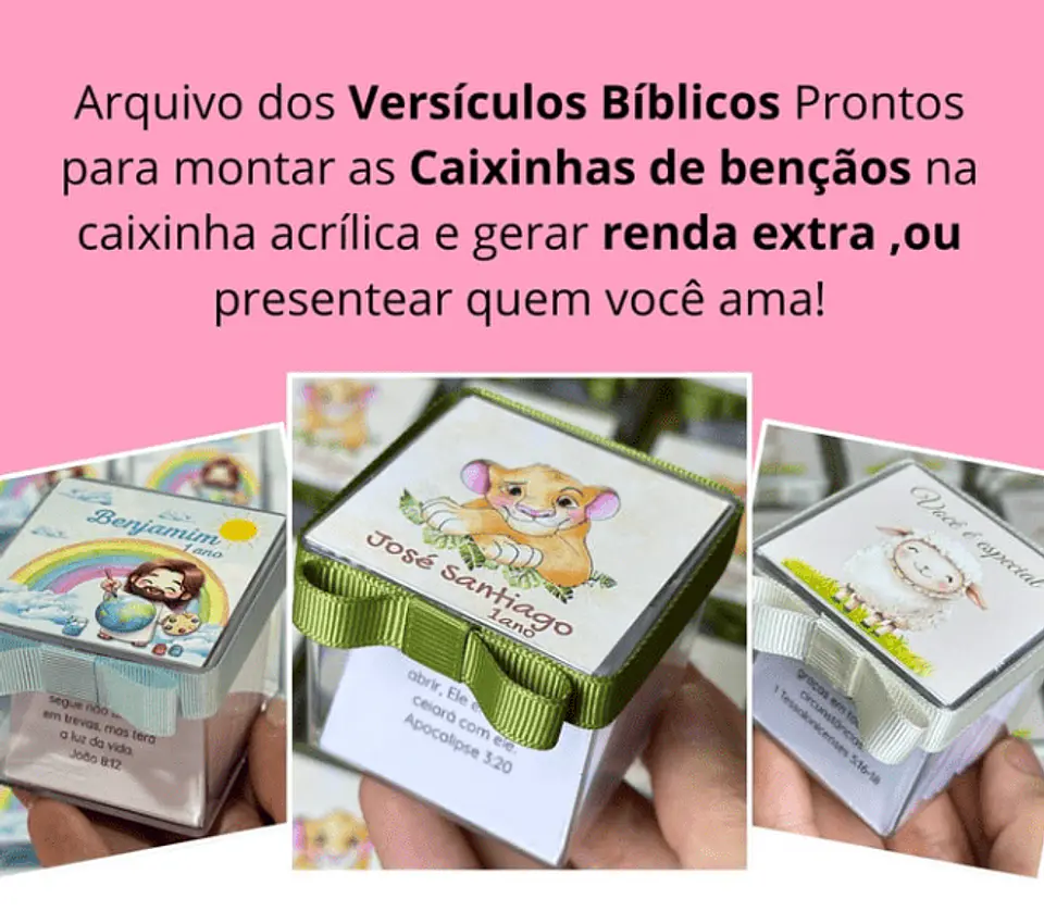 Arquivo de Corte Caixinha de Bençãos 1