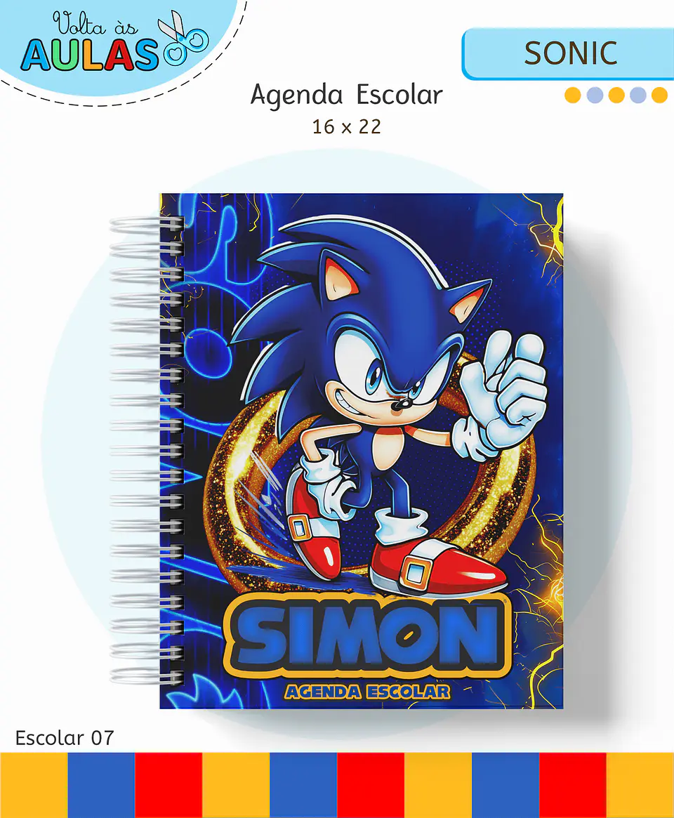 Arquivo Digital Kit Escolar Sonic 2026 1