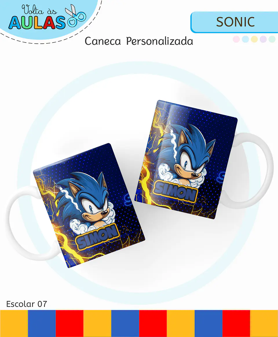 Arquivo Digital Kit Escolar Sonic 2026 7