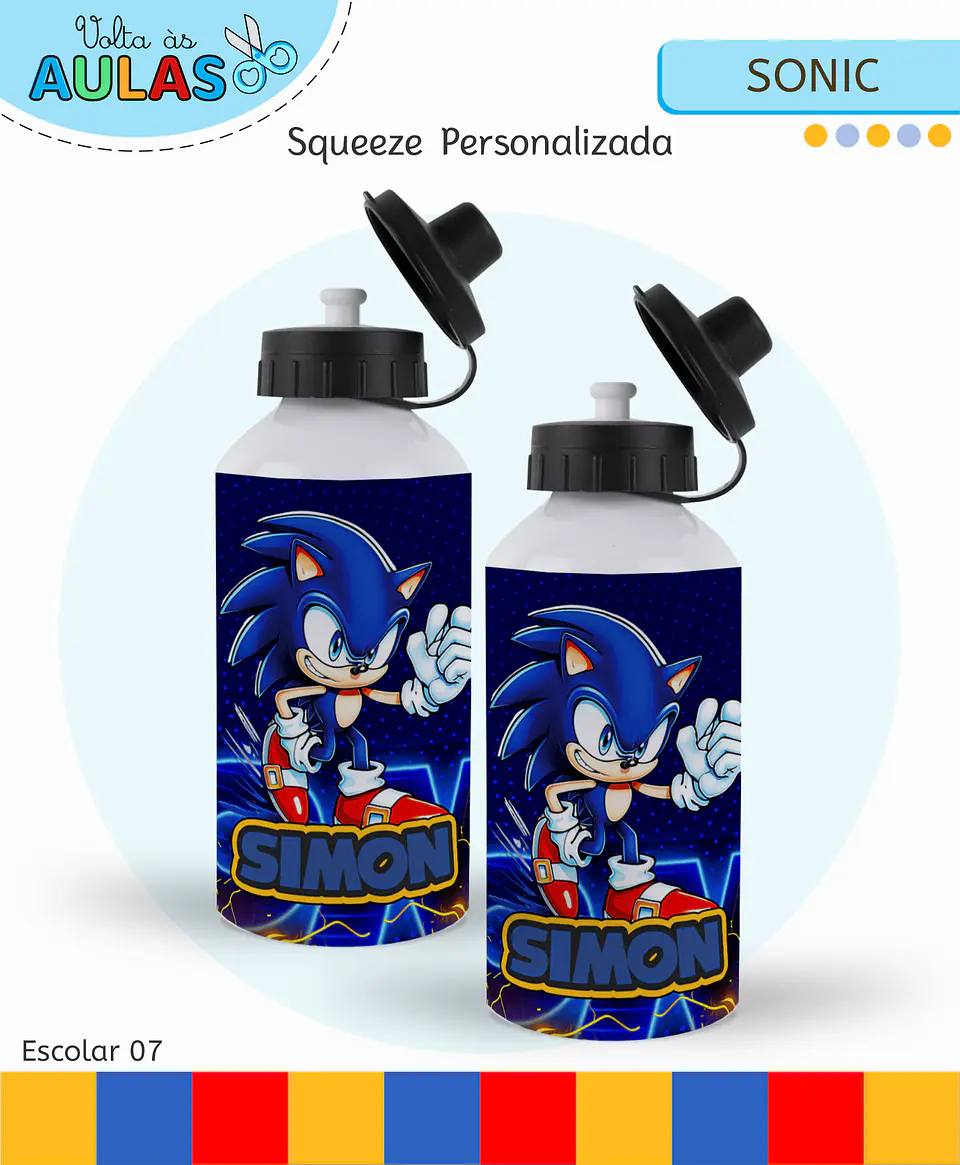 Arquivo Digital Kit Escolar Sonic 2026 8