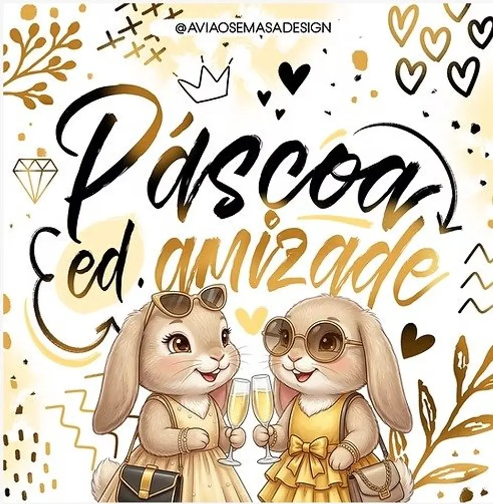 Sublimação Coleção Páscoa Edição Amizade Arquivo Digital 1
