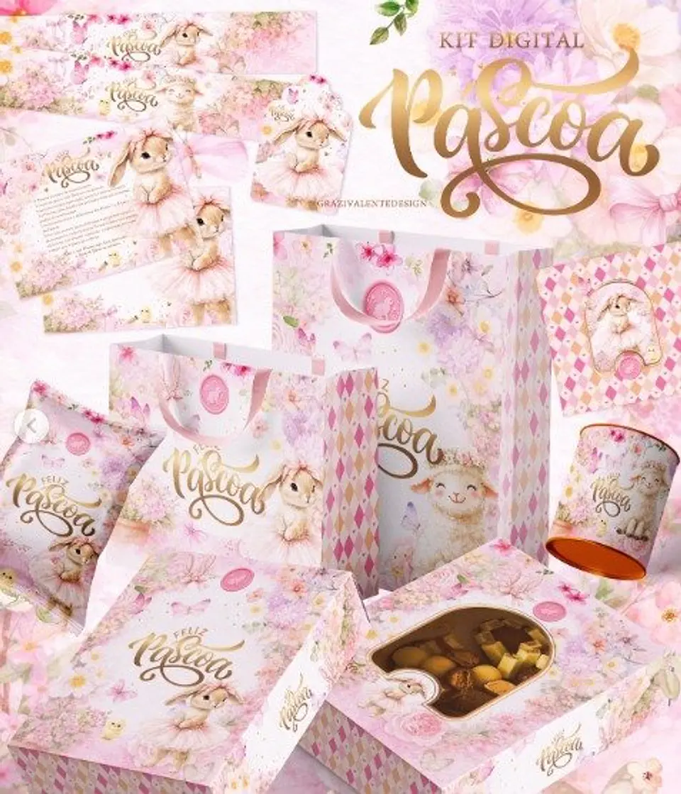 Arquivo Digital Pack Páscoa Belle Fleur 2026 1