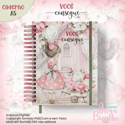 Encadernação Caderno A5 Você Consegue Arquivo Digital