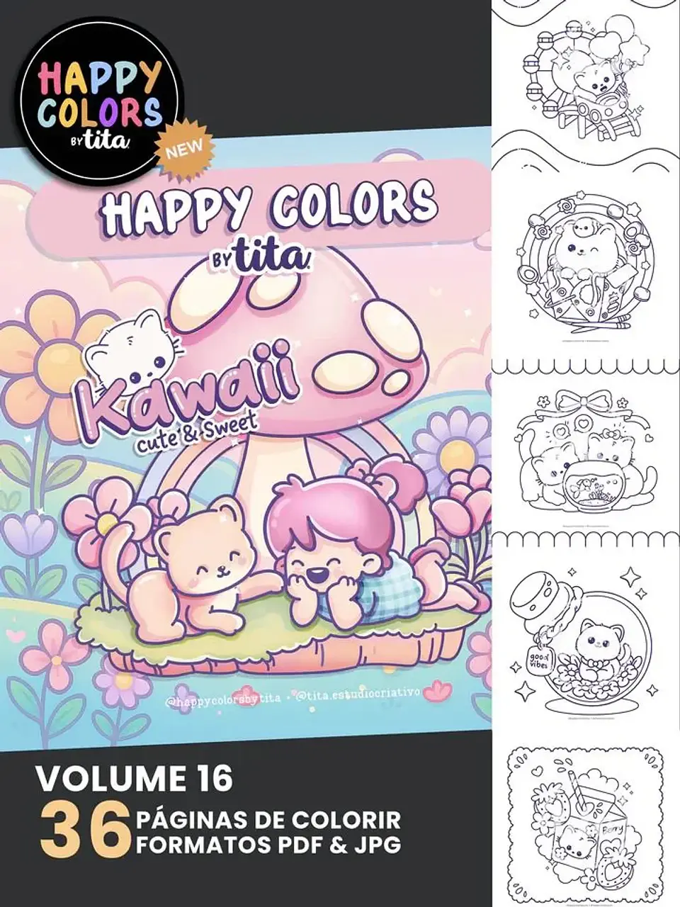 Arquivo Digital Happy Colors Volume 16 - Kawaii 1