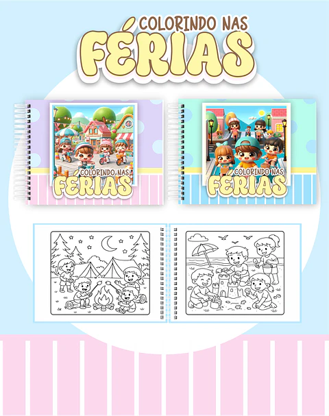 Arquivo Digital Livro de Colorir Férias